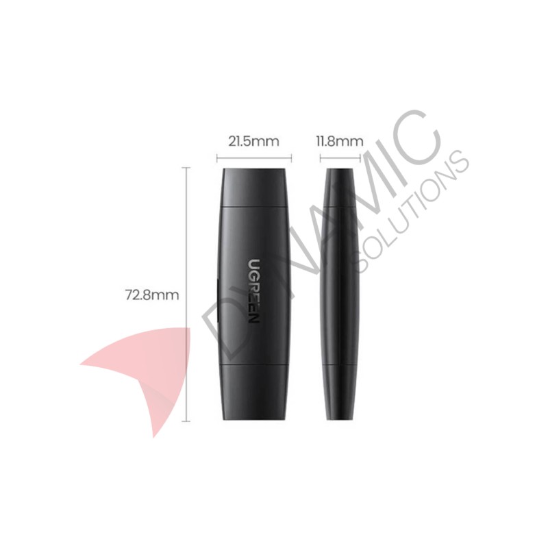 UGreen 2-in-1 USB-C & USB 3.0 SD/TF Card Reader (CM304 80191)